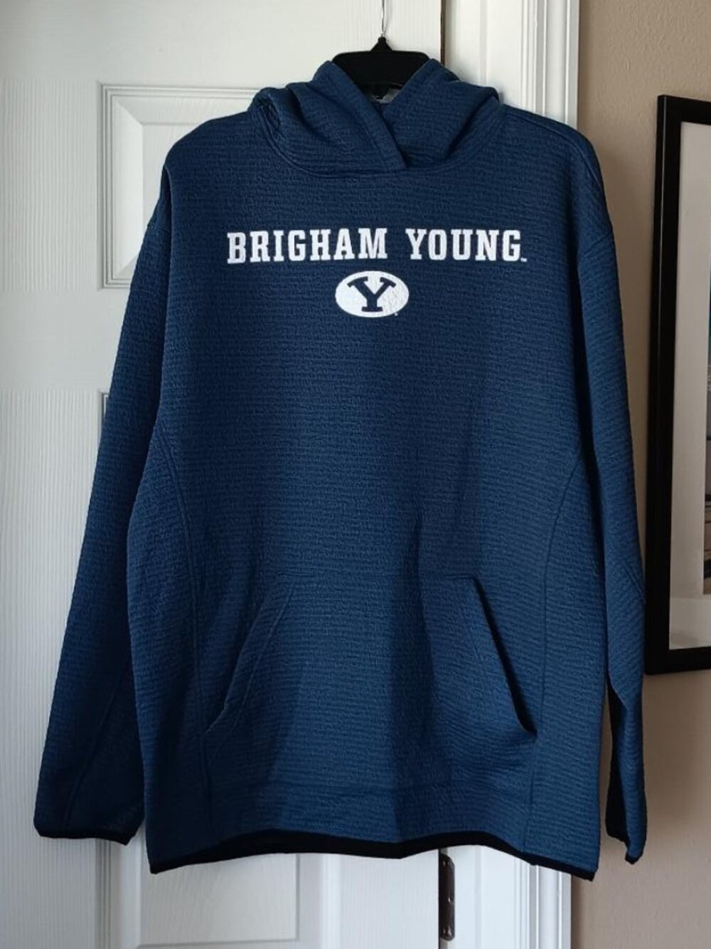BRIGHAM YOUNG Hoodie Sweatshirt Baltic Blue Unisex Size L NEW
